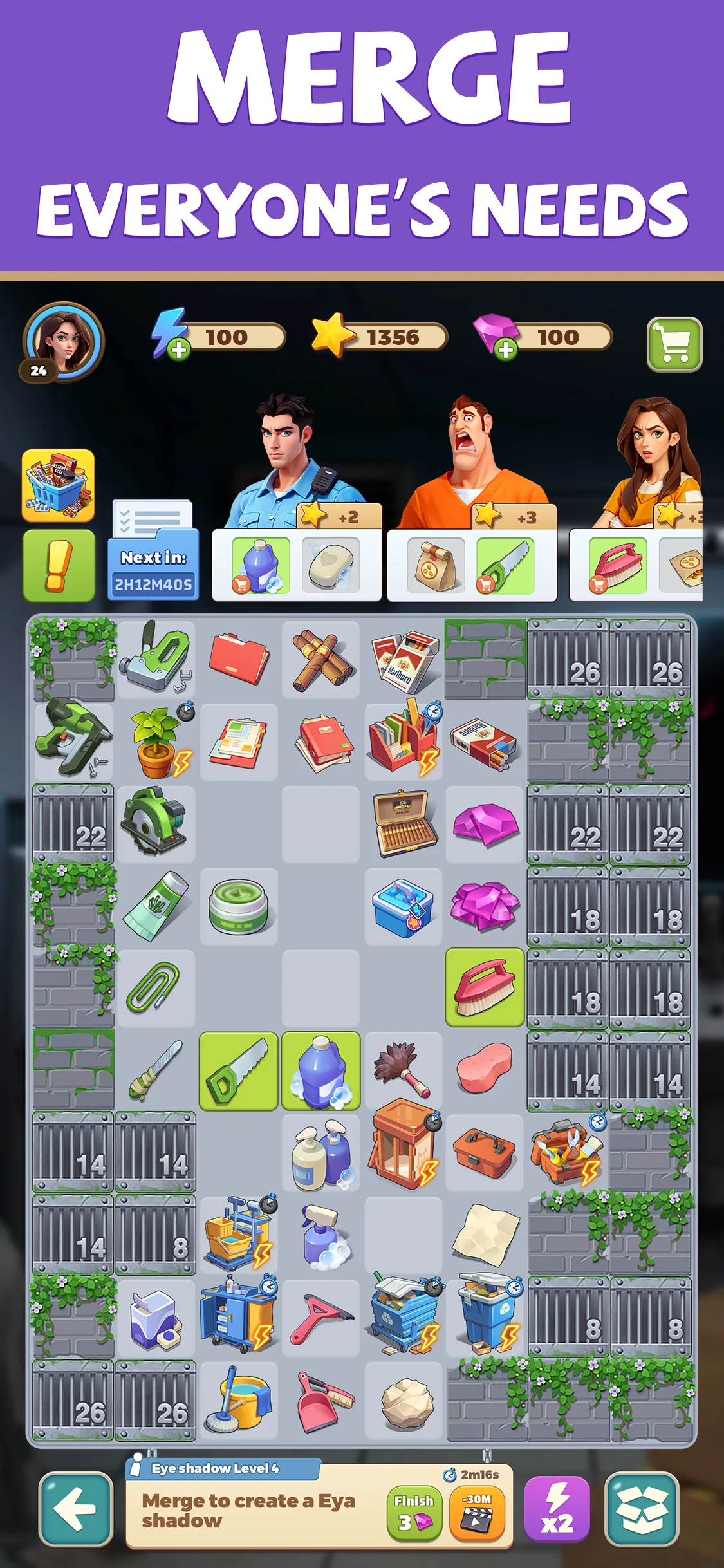 Merge Prison: hidden puzzle screenshot